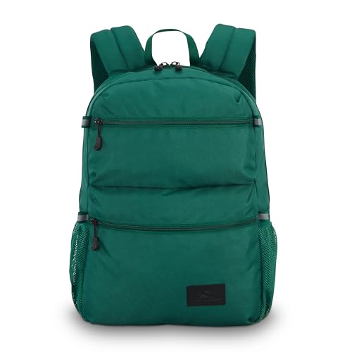 High Sierra Everclass Backpack - Travel or Work Laptop Bookbag with 360° Reflectivity, Dual Water Bottle Pockets & Fits Laptops Up To 15.6”, Malachite Green - color: Malachite Green