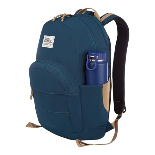 Eddie Bauer Campus Backpack 26L | Everyday Carry | Work | Travel | Commuter | Padded Laptop Sleeve | Stretch Bottle Pockets | Lightweight | Durable - Marine Blue - color: Campus - Marine Blue, size: 26L