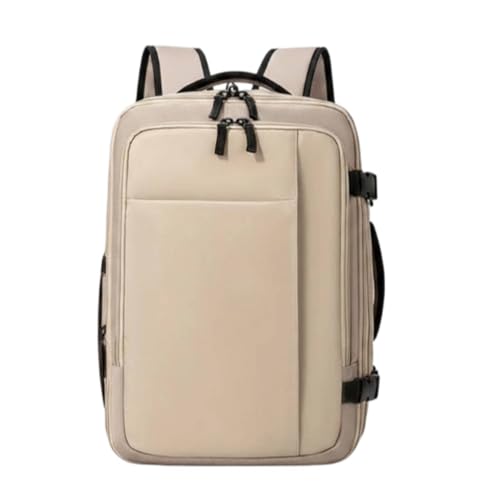 Gralara Travel Backpack with Shoe Compartment Multi-Function Large Capacity Travel Bag Tear-Resistant for Weekend Trip, Beige, Khaki - color: Khaki