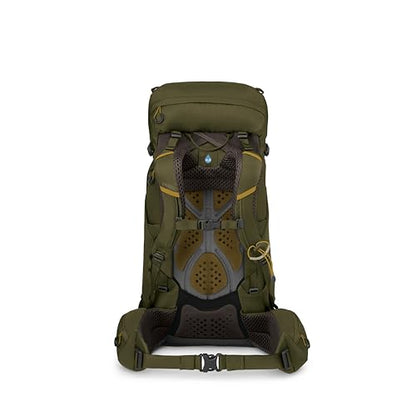 Osprey Kestrel 38L Men's Backpacking Backpack - Hiking & Camping Bag with Waterproof Raincover, Moss Green, Small/Medium - color: Moss Green, size: Small-Medium