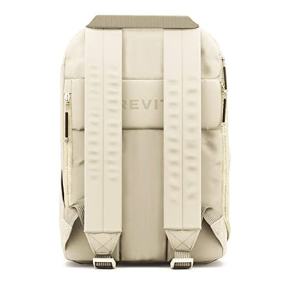 BREVITE The Backpack- Casual daypack backpacks for every function. Compact but spacious 18L aesthetic traveling backpack with laptop compartment. (Tan) - color: Tan