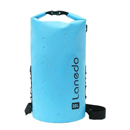 20L/30L Dry Bag Large Waterproof Bag Roll-Top Heavy Duty Fishing Duffel Bag with Durable Straps for Kayaking Paddle boarding Boating Rafting Fishing - color: Blue, size: 30L