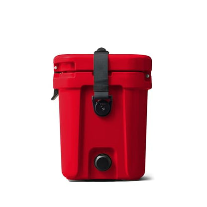 YETI Roadie 15 Hard Cooler with DoubleDuty Shoulder Strap - color: Rescue Red