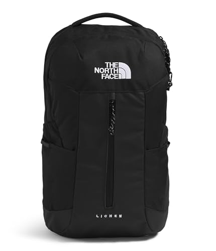 The North Face Lichen Daypack - Everyday Commuter Backpack, Laptop Sleeve, Water Bottle Pockets, Center Front Pouch, TNF Black/TNF White, One Size - color: Tnf Black/Tnf White