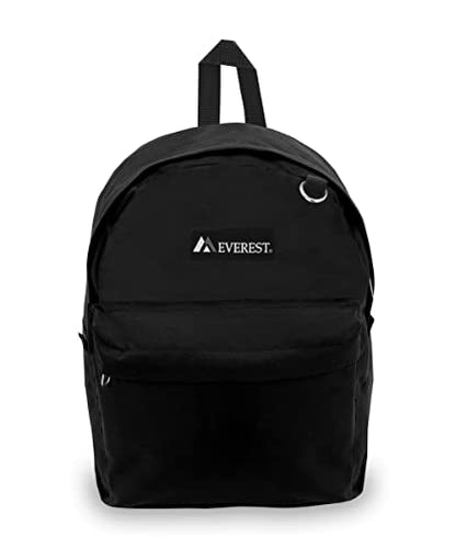 Everest Luggage Classic Backpack, Black, Large - color: Black, size: One Size