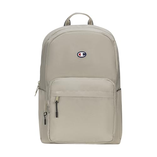 Champion Level Laptop Backpack with Padded Adjustable Straps, Water Bottle Pocket for Work, Travel, Daily Use, Abbey Stone, One Size - color: Abbey Stone