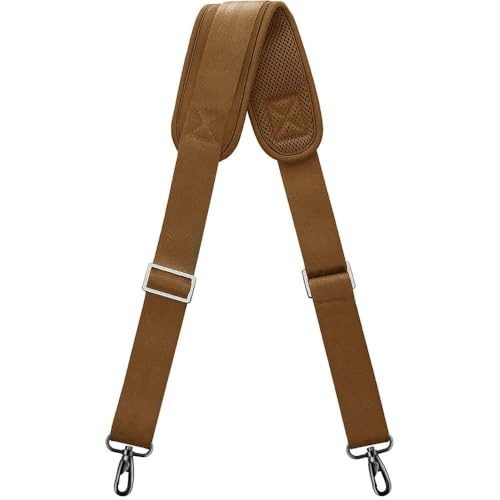 ZINZ Bag Shoulder Strap, Padded Adjustable Shoulder Strap Replacement - color: Khaki, size: 57"