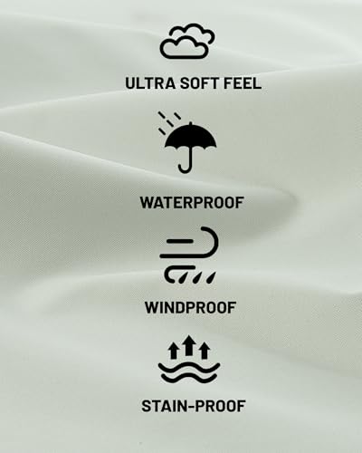 Rain Jacket Women with Hooded Waterproof Lightweight Packable Long Raincoat Poncho for Men Adults - color: White, size: Large
