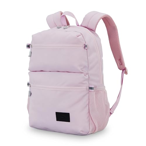 High Sierra Everclass Backpack - Travel or Work Laptop Bookbag with 360° Reflectivity, Dual Water Bottle Pockets & Fits Laptops Up To 15.6”, One Size, Light Pink - color: Light Pink
