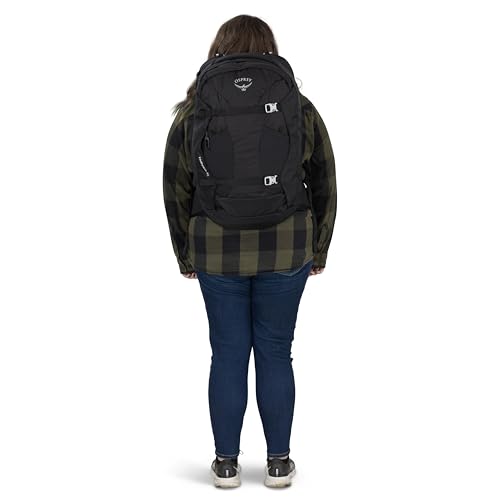 Osprey Fairview 40L Women's Travel Backpack - Carry On Bag with Laptop Sleeve and Toiletry Pocket, Black, Extended Fit - color: Black, style: 40l - Extended Fit