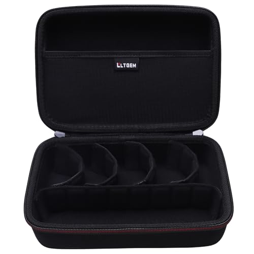 LTGEM Action Camera Case Compatible with GoPro Hero 13/12 / 11/10 / 9/8 / 7/6 / 5 / Go Pro MAX2 / MAX/Mission 1 PRO Action Camera, Accessories Carrying Storage Bag (Moveable Dividers)