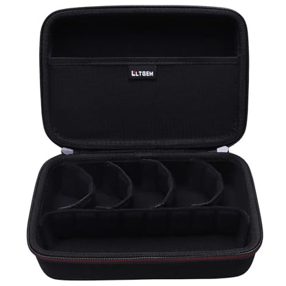 LTGEM Action Camera Case Compatible with GoPro Hero 13/12 / 11/10 / 9/8 / 7/6 / 5 / Go Pro MAX2 / MAX/Mission 1 PRO Action Camera, Accessories Carrying Storage Bag (Moveable Dividers)