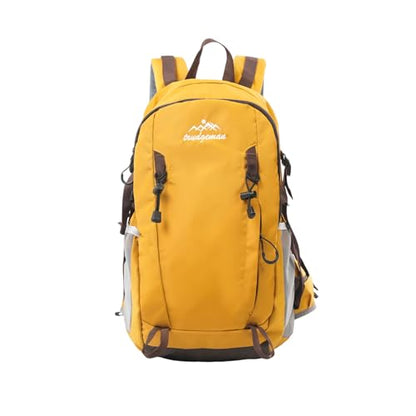 30L Hiking Backpack with Hydration Compartment Water Resistant Outdoor Daypack with Breathable Back System Rucksack for Camping Travel Daily Use Yellow - color: Yellow