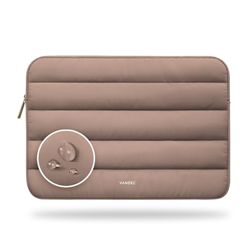Vandel The Original Puffy Laptop Sleeve Case, 13-14 inch Laptop Sleeve Bag Case 13.3 Inch, Compatible with MacBook Air 13, Pro 14/13 iPad Pro 12.9, HP Dell ASUS, Computer Bag Cover - color: d. Latte, size: 13-14 Inch