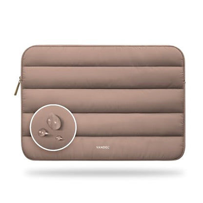 Vandel The Original Puffy Laptop Sleeve Case, 13-14 inch Laptop Sleeve Bag Case 13.3 Inch, Compatible with MacBook Air 13, Pro 14/13 iPad Pro 12.9, HP Dell ASUS, Computer Bag Cover - color: d. Latte, size: 13-14 Inch