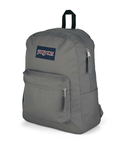 JanSport Unisex Cross Town Graphite Grey Polyester Backpack - color: Graphite Grey