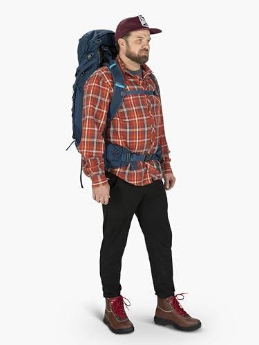 Osprey Kestrel 38L Men's Backpacking Backpack, Atlas Blue, L/XL - color: Atlas Blue, size: Large-X-Large