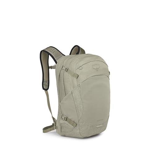Osprey Nebula Commuter Backpack - Everyday Bag with Laptop Sleeve and Bottle Pockets, Sandy Grey/Olive Tan Heather - color: Sandy Grey-olive Tan Heather