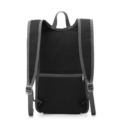 Daypack Unisex Casual Backpack With Large Capacity, Foldable, Lightweight, Durable Outdoor Hiking(GRAY) - color: Gray