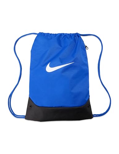 Nike Unisex Adult Gameday Brasilia X Drawstring Bag Backpack (18L) | Mens and Womens - color: Game Royal/Black/White, size: One Size