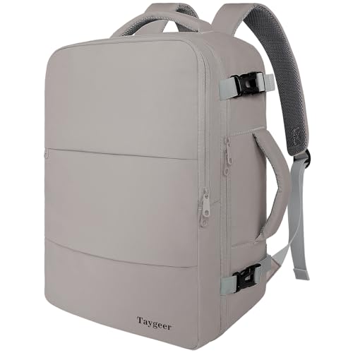 Taygeer Laptop Backpack Purse for Women, Backpack for College Essentials with 17.3inch Laptop Compartment, Travel Mochila Airline Approved CarryOn Work Bag for Nursing Doctor Business Travel, Brown - color: Darkbrown, size: X-Large