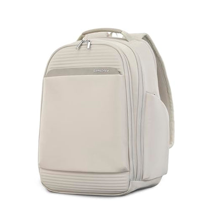 Samsonite Paralux Everyday Backpack - Laptop & Tablet Backpack with 5 Compartments, Removable TecKit™ Pouch, Microsuede Trim, Water Bottle Pockets - Work, Commute & Travel Bag - Stone Grey - color: Stone Grey