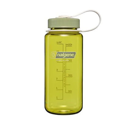 Nalgene 16 oz Wide Mouth Water Bottle | Slim Cup Holder Size, BPA-Free, Durable & Leak Proof Travel Bottle – Thrill & Motion, Endive w/Oil Green - color: Endive w/Oil Green, size: 16 Ounces