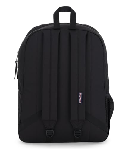 JanSport Cross Town Backpack 17" x 12.5" x 6" - Simple Bag for Everyone with 1 Main Compartment, Front Utility Pocket - Premium Class Accessories - Black - color: Black
