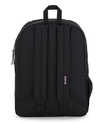 JanSport Cross Town Backpack 17" x 12.5" x 6" - Simple Bag for Everyone with 1 Main Compartment, Front Utility Pocket - Premium Class Accessories - Black - color: Black