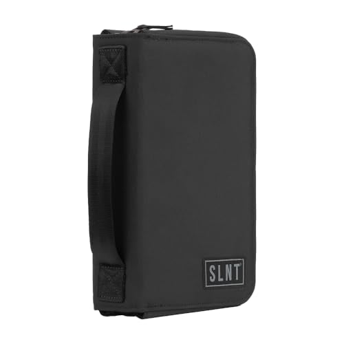 SLNT Essentials Tech Organizer with Faraday Phone Sleeve & RFID-blocking Pocket - Signal-shielding Storage Case for Phone & Accessories, Passport, Credit Cards - Lockable D-ring, Water-resistant - style: Phone Organizer