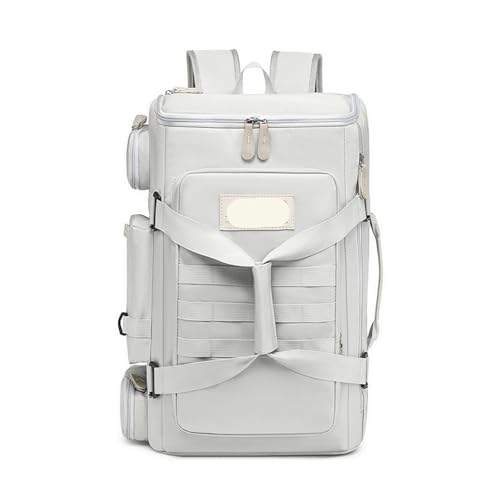 Travel Backpack Business Bag Wet And Dry Separation Shoulder Bags compartment Daypack Large Capacity Outdoor Pack(White) - color: White