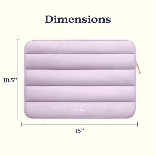 Vandel Puffy Laptop Sleeve 15-16 Inch, Laptop Case, MacBook Air Case - color: i. Lilac, size: 15-16 Inch