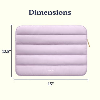 Vandel Puffy Laptop Sleeve 15-16 Inch, Laptop Case, MacBook Air Case - color: i. Lilac, size: 15-16 Inch