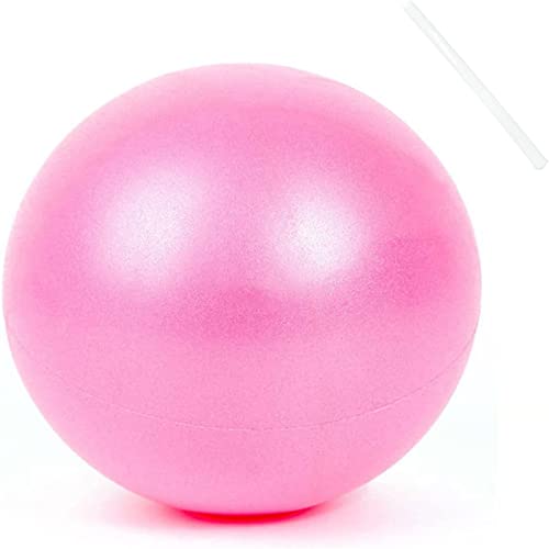 Small Exercise Ball 9 inch Pilates Ball Mini Yoga Ball Anti Burst Balance Physical Therapy Balls - color: Pink