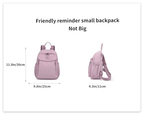 YANAER Mini Backpack for Women Small Backpack Lightweight Purse Cute Stylish College Bookbag Casual Daypack Work Travel PartyTaro purple - color: Taro Purple