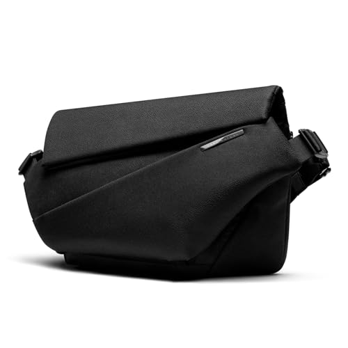 NIID Radiant Mega Sling Bag for Men - Crossbody Bag Chest Shoulder Backpack Messenger Perfect for Travel Work Urban Outdoor - color: Black
