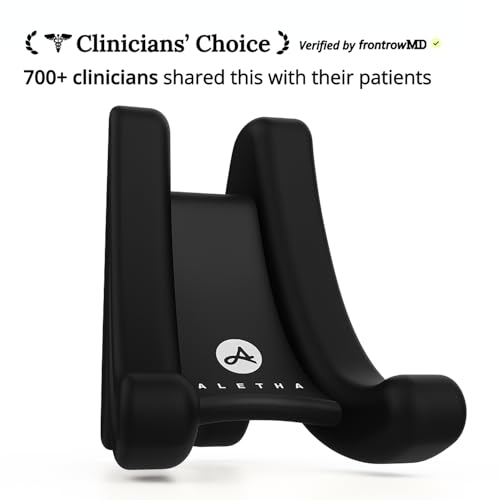 Aletha Health The Range | Deep Tissue Muscle Release Tool for Neck & Shoulders | Upper Body Massager | Headache, Neck, Shoulder Pain Relief | Suboccipitals, PEC Minor, Upper Trap | Posture & Mobility - color: Black