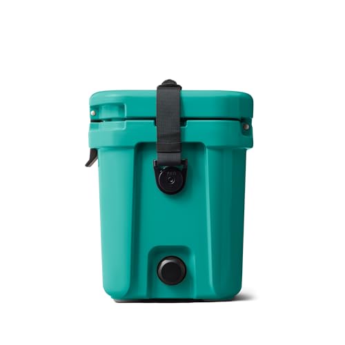 YETI Roadie 15 Hard Cooler with DoubleDuty Shoulder Strap - color: Aquifer Blue