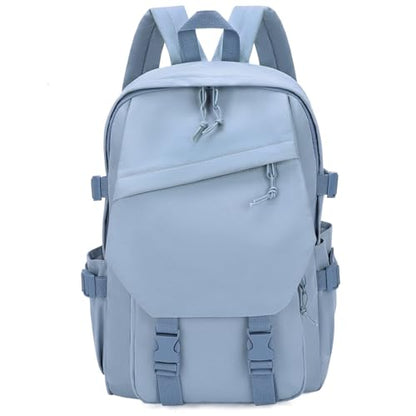 GAEKEAO Classical Basic Travel Backpack for Women and Men Lightweight Travel Workout Sports Backpack Casual Daypack, Blue - color: A03 Light Blue