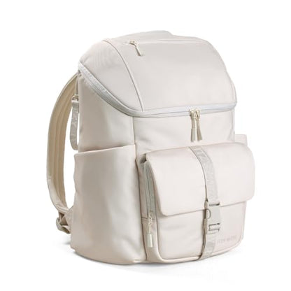Itzy Ritzy Belong Bucket Backpack – Lightweight Diaper Bag Backpack Featuring 16 Pockets, Bucket Top Opening, Stroller Straps & Changing Pad – Organized and Stylish Everyday Family Backpack (Cream) - color: Bone