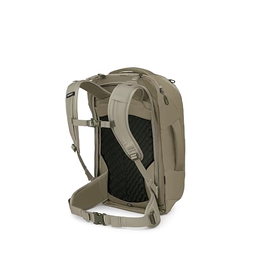 Osprey Farpoint 40L Men's Travel Backpack - Carry On Bag with Laptop Sleeve and Toiletry Pocket, Sawdust - color: Sawdust, style: 40l