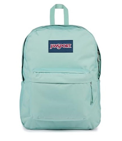JanSport SuperBreak One Backpack - Durable, Lightweight Bag with 1 Main Compartment, Front Utility Pocket with Built-in Organizer, Premium Backpack, Faded Sage - color: Faded Sage