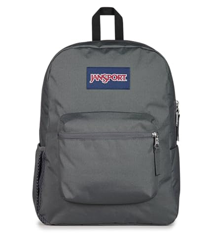 JanSport Cross Town Backpack - Simple Bag for Everyone with 1 Main Compartment, Front Utility Pocket - Premium Class Accessories - Smokey Grit - color: Smokey Grit