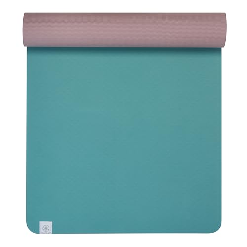 Gaiam TPE Yoga Mat — 6mm Thick, Dual-Texture Non-Slip Surface, Sweat-Resistant & Eco-Friendly | Hot Yoga, Pilates & Floor Workouts | 68" x 24"