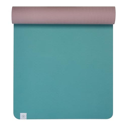 Gaiam TPE Yoga Mat — 6mm Thick, Dual-Texture Non-Slip Surface, Sweat-Resistant & Eco-Friendly | Hot Yoga, Pilates & Floor Workouts | 68" x 24"