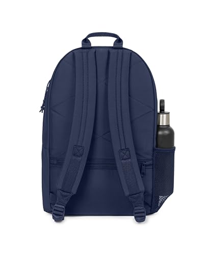 EASTPAK Padded Double – 24L Squared Backpack with Dual Front Pockets, 13” Laptop Sleeve, Bottle Holder & Padded Straps, Nighttime Navy - color: Nighttime Navy