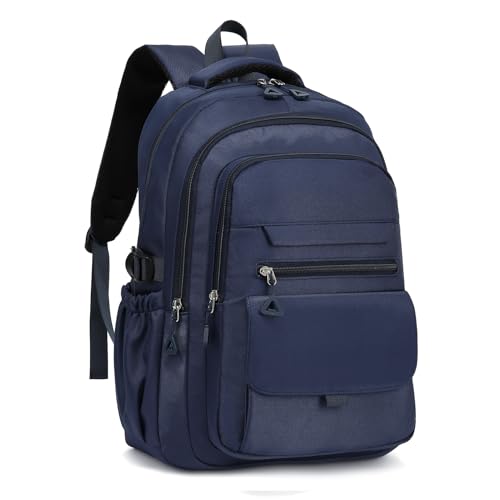 Phaoullzon Large 30L Backpack for Men, College Laptop Backpacks for Women Business/Work/Travel Daypack - color: Navy Blue, size: X-Large (18.5 Inch)