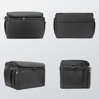 FPVtosky Shoulder Bag for DJI Avata 360/Avata 2/NEO 2/MAVIC 4 PRO/Air 3S Fly More Combo，Sling Carrying bag for Batteries, RC Motion 3, Goggles N3, FPV Controller 3 and other accessories，PU leather