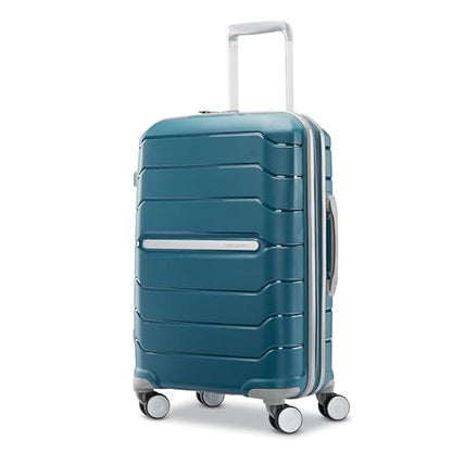 Samsonite Freeform 2-Piece Luggage Set - Carry-On & Large Checked Luggage with Dual Spinner Wheels - Durable Polypropylene Hardshell - TSA Lock, Airline-Approved - Expandable Hard Shell - Dark Teal - color: Dark Teal, size: 2-Piece Set (Carry-on/Large)