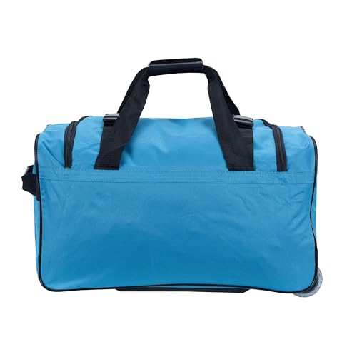 Rockland Rolling Duffel Bag, Black, 22" - color: Turquoise, size: 22"